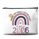 FACTORY SEALED - Rone168 18th Birthday Gifts for Girls, Funny 18 Year Old Gifts, Making The World a Better Place Since 2006, Organizer Bag, 10x7 Inches