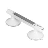FACTORY SEALED - EHRRD A Pair(Two) Suction Cup Bathroom Grab Bar with Black Accent - Secure Safety Handle for Bathtubs and Showers, Non-Slip Shower Handrail for Seniors and Elderly, No Drilling Requir