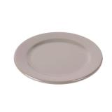 (UNUSED) NEW Certified International Round Rim Plate, 9 Dia. x 1" h. Melamine Mushroom (Pack of 6)