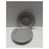 (UNUSED) NEW Certified International Round Rim Plate, 9 Dia. x 1" h. Melamine Mushroom (Pack of 6)