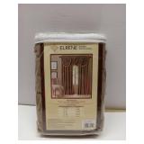 APPEARS NEW - Elrene All Seasons Blackout Window Curtain Panel, Room-Darkening Rod-Pocket and Back Tab Curtain, 52x95", Antique Gold, 1 Panel