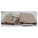 APPEARS NEW - Classic Accessories Montlake Water-Resistant 80 x 26 x 3 Inch Outdoor Chaise Lounge Cushion Slip Cover, Patio Furniture Cushion Cover, Antique Beige, Patio Furniture Cushion Covers