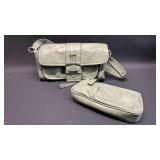 Rosetti Pistachio Colored Purse with Matching Organization Bag - Sage Green