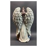 Serene Resin Holy Family with Guardian Angel Figurine Approximately 12 inches tall
