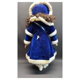 American Classics Porcelain CHERISH CHRISTMAS DOLL Approximately 24 inches tall Key Turns but Doesn