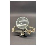 For The Fly Fisher or Jewelry Maker! Precision vice with Three Inch Diameter Magnifying Glass