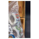 Traditional Wooden Art Supply Box with Assorted Supplies