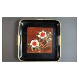 Asian Inspired Home Decor Includes Vintage Lacquer Look Tray