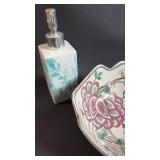 Asian Inspired Home Decor Includes Vintage Lacquer Look Tray