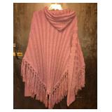 JESSICA LONDON PURPLE SWEATER PONCHO SIZE 14