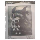 16X20 GOTHIC PAINT BY NUMBER WALL DECOR and Mini Hair Crimper