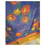 Yves Saint Laurent BRAND Floral Pattern HANDKERCHIEF OVERSIZED SHAWL