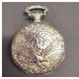LIMITED EDITION COMMEMORATIVE 1886-1986 STATUE Of LIBERTY BALD EAGLE POCKET WATCH