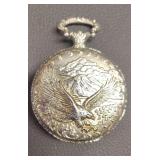 LIMITED EDITION COMMEMORATIVE 1886-1986 STATUE Of LIBERTY BALD EAGLE POCKET WATCH