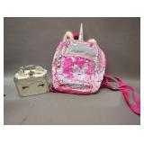 Unicorn Backpack and Lock Box