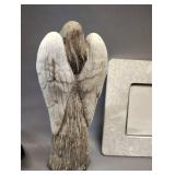 6X4" Christmas Photo Frame and 9" Angel Bark Tree