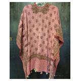 J. JILL Handkerchief Frayed Fringe Hem Floral Kimono SHAWL BOHO ONE SIZE FITS ALL* BRAND NEW WITH A PRICE TAG OF $69 RETAIL