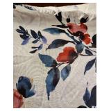 JJILL FLORAL LINEN HANDKERCHIEF SCARF