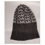 Michael Kors Black and Gray Scarf and Beanie