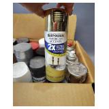Mostly Full or Half Full CANS OF SPRAY PAINT