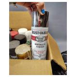 Mostly Full or Half Full CANS OF SPRAY PAINT