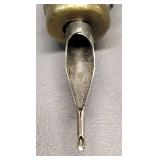 METAL SELF-LOCKING  tatt5oo MACHINE GRIP with a KNURLED, anti-slip DESIGN FEATURING an ORNATE DRAGON MOTIF.