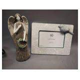 6X4" Christmas Photo Frame and 9" Angel Bark Tree