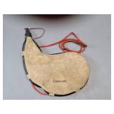 Vintage Bota Suede Leather Water Canteen, Wineskin, Made In Spain, X-Nocks, Large BBs