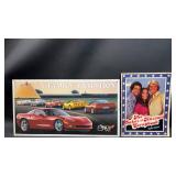 Dukes of Hazzard Scrapbook and Aluminum Corvette Sign ( 16 by 8 inches)