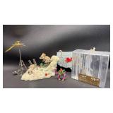 CAMEL TRINKET BOX, MOVEMENT CYMBOLS ORNAMENT, CLEAR CARD HOLDERS, ADORABLE MICE SKIING
