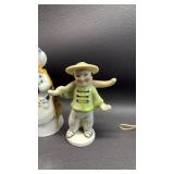 Porcelain Figure, Bell and Ornament