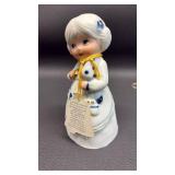 Porcelain Figure, Bell and Ornament