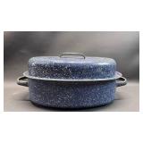 Speckle Enamel Chicken Roaster and Broiler Pan