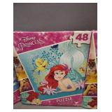 NEW - UNOPENED BOXES - GREAT GIFT    4 Boxes of 48Ct Disney Princess Puzzles