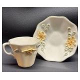 Daffodil 3 Dimensional Tea Cup and Saucer