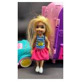 VERY NICE! Barbie Club Chelsea Camper Playset, With Car and Doll