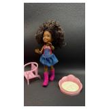 Pink Patio Furniture Set with Barbie Sweet Orchard Farm Chelsea Doll