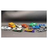 Die-Cast Cars Collection - 10 Piece Set including Hot Wheels and Matchbox