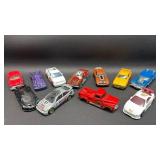Die-Cast Cars Collection - 10 Piece Set including Hot Wheels and Matchbox