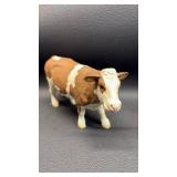Schleich Cow and Unbranded Rooster and Hen