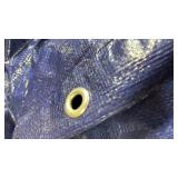 Appears New!! Dark Blue Tarp 20 ft by 80 ft with Metal Grommets and Reinforced Corners