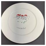 Funny Christmas Mount Rushmore Souvenir Plate Approximately 10 inch diameter
