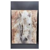 Horse Art Canvases Approximately 16 x 12. Decorative Frame and Farm Decor