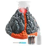 DINOBROS Volcano Toy for Kids 3-5, Mist-spouting Volcano Model with Dinosaur Sounds, Simulated Volcano Gifts for Boys and Girls (Only Volcano)