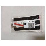 Pet Soft Dog Suspenders 2 Pieces Female Dog Diaper Suspenders for Dogs Diaper Keeper Suspender for Dogs Skirt, Doggy Dress (Black & Pink, S/M)