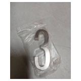 HASWARE 4 Inch Self Adhesive House Number, Modern and Easy to Install without Tools, Ideal for Outside Street Mailbox Office Hotel Room Apartments Home