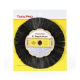 ToolPro 8-Inch Horse Hair Stipple Brush Professional Texture Brush for Drywall and Ceiling Finishing