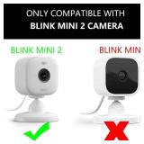 Teccle 2 Pack Window Mount for Blink Mini 2 , Through Window Use Blink Mini 2 Indoor Camera , No Indoor Reflections , No-Drill Adhesive Camera Holder