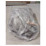 Sexysamba Unstuffed Square Pouf Cover Ottoman Bean Bag Chair Foot Stool Rest Decorative Poufs for Living Room Bedroom,Grey