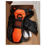 PHOEPET No Pull Dog Harnesses for Small Dogs Reflective Adjustable Front Clip Vest with Handle 2 Metal Rings 3 Buckles [Easy to Put on & Take Off] (S, Black)